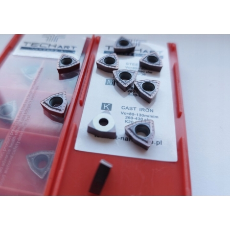 Płytki wieloostrzowe wkładki WCMX040208- UK łamacz wióra